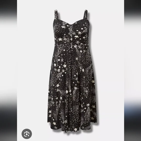 Torrid Plus Size - Midi Super Soft Button Front Dress - Picture 2 of 7